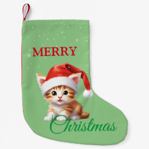 Grappige Safari dieren Kat Kerstmis Kostuum Kleine Kerstsok