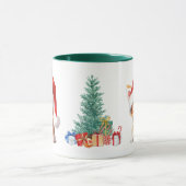 Grappige Safari dieren Kat Kerstmis Kostuum Mok (Midden)