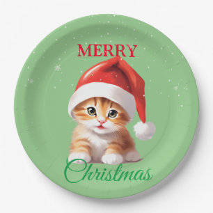 Grappige Safari dieren Kat Kerstmis Kostuum Papieren Bordje