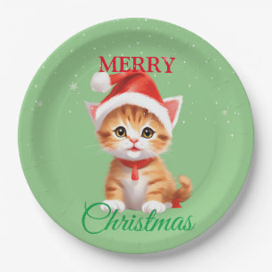 Grappige Safari dieren Kat Kerstmis Kostuum Papieren Bordje