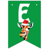 Grappige Safari dieren Leeuw Santa Kerstmis kostuu Vlaggetjes (Derde vlag)