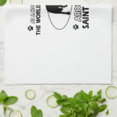 grappige SAINT BERNARD-design Theedoek (Gevouwen)