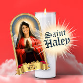 Grappige Saint Haley gebedskaars Sticker