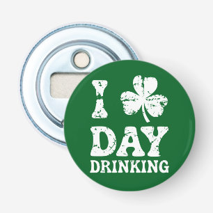Grappige Saint Patricks Day-feest St Pats grappige Button Flesopener