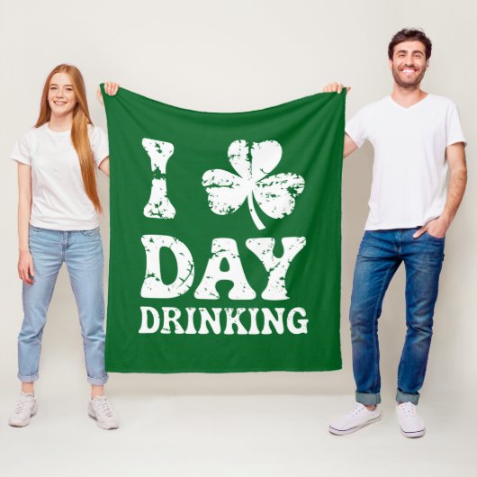 Grappige Saint Patricks Day-feest St Pats grappige Fleece Deken (In situ)
