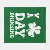 Grappige Saint Patricks Day-feest St Pats grappige Fleece Deken (Voorkant (Horizontaal))