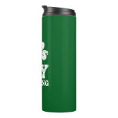 Grappige Saint Patricks Day Feest St Pats Grappige Thermosbeker (Geroteerd rechts)
