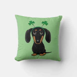 Grappige Saint Patrick's Day Hond Dachshund Shamro Kussen