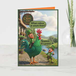 Grappige Saint Patrick's Day Leprechaun Kaart