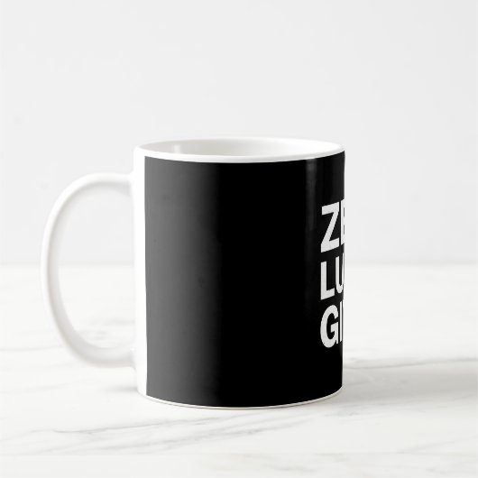 Grappige Saint Patrick's Day Zero Lucks Gegeven Koffiemok (Links)