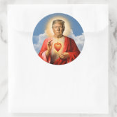 Grappige Saint Trump Gebedskaars Ronde Sticker (Tas)