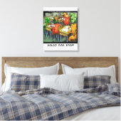 Grappige Saladebar-examen Canvasprint Canvas Afdruk (Insitu (Slaapkamer))