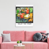 Grappige Saladebar-examen Canvasprint Canvas Afdruk (Insitu (Woonkamer))