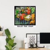 Grappige Saladebar-examenposter Poster (Thuiskantoor)