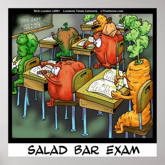 Grappige Saladebar-examenposter Poster (Voorkant)