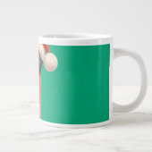 Grappige salami kusjes kerst grote koffiekop (Rechts)