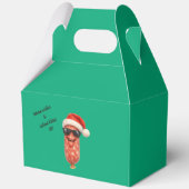 Grappige salami kussen kerstmis bedankdoosjes (Achterkant)