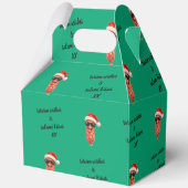 Grappige salami kussen kerstmis bedankdoosjes (Achterkant)