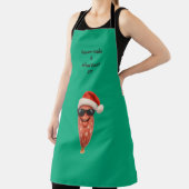 Grappige salami kussen kerstmis schort (Insitu)
