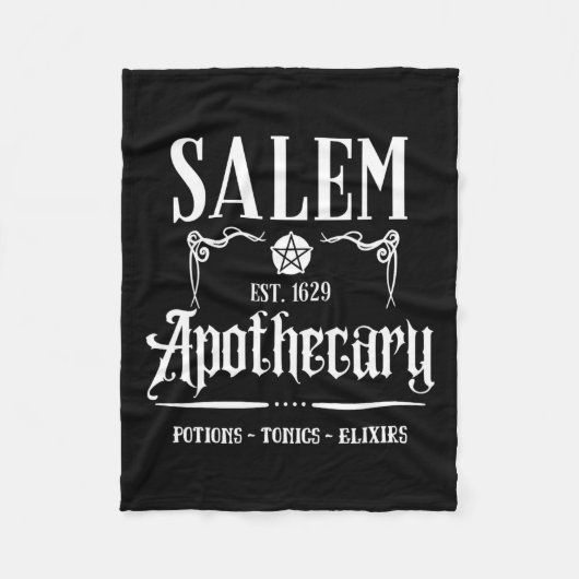 Grappige Salem Heks Machusetts Apotheker Halloween Fleece Deken (Voorkant)