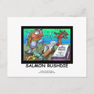 Grappige Salman Rushdie Vis Postkaarten Set Van 8