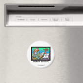 Grappige Salman Rushdie Vismagneet Magneet (Insitu (Vaatwasser))