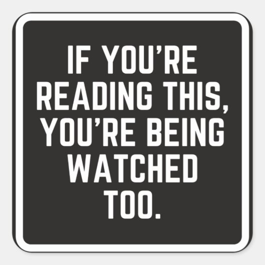 Grappige samenzwering auto Sticker (Voorkant)