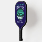 Grappige Samenzweringstheorie UFO Pickleball Paddle (Links)