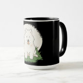 Grappige Samoyed-hond Mok (Voorkant rechts)