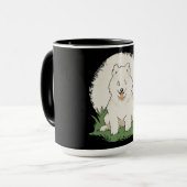 Grappige Samoyed-hond Mok (Voorkant links)