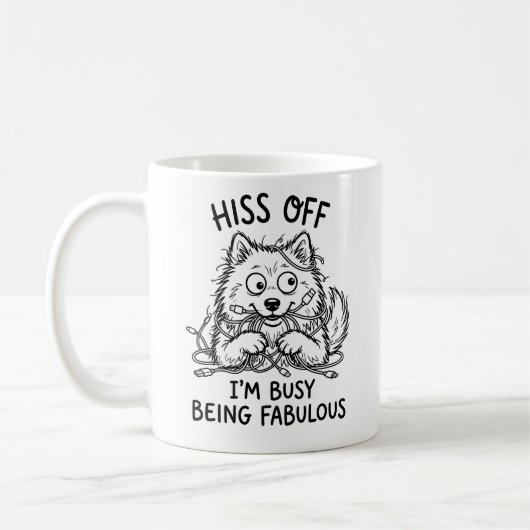 Grappige Samoyed Mok Klassieker (Links)