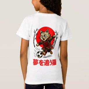 Grappige Samurai Kat Voetbal - Cadeau voor Anime & T-shirt