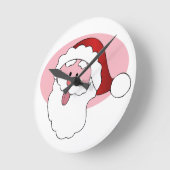 Grappige Santa aangepaste wandklok (Hoek)