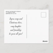 Grappige Santa Beach Kerstmis Groeten Briefkaart (Achterkant)