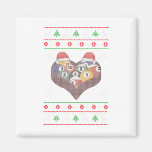 Grappige Santa Claus Ball Pool Speler Lelijke Kers Magneet