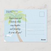 Grappige Santa Claus Beach Vakantie Party Uitnodig Briefkaart (Achterkant)