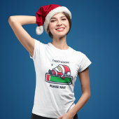 Grappige Santa Claus Loading Progress Bar T-shirt