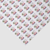 Grappige Santa Claus Tropical Beach Kerstmis Tissuepapier (Detail)