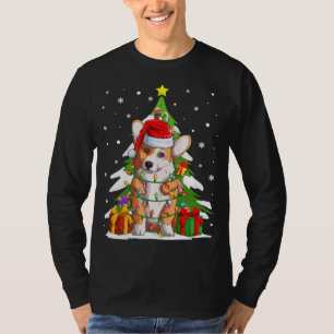 Grappige Santa Corgi Hond Kerstboom Cadeaus Xmas M T-shirt