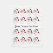 Grappige Santa custom fleece deken (Voorkant)