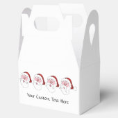 Grappige Santa custom gunst doos Bedankdoosjes (Geopend)