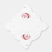 Grappige Santa custom gunst doos Bedankdoosjes (Uitgevouwen)