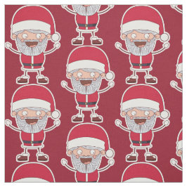Grappige Santa custom kleur stof