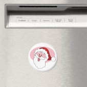 Grappige Santa custom magneet (Insitu (Vaatwasser))