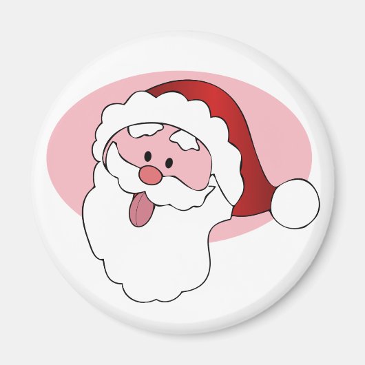 Grappige Santa custom magneet (Voorkant)