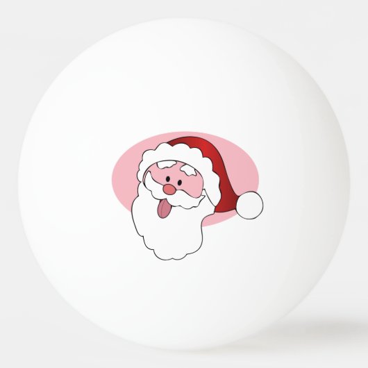 Grappige Santa custom ping pong ballen (Voorkant)
