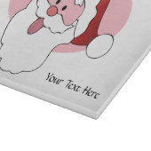 Grappige Santa custom snijplank (Hoek)