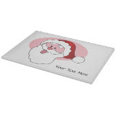 Grappige Santa custom snijplank (Hoek)