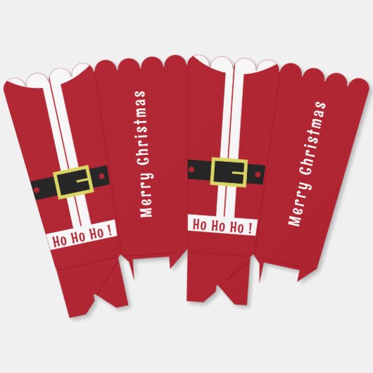 Grappige Santa Design Kerst Popcorn Box Bedankdoosjes (Ongevouwen)