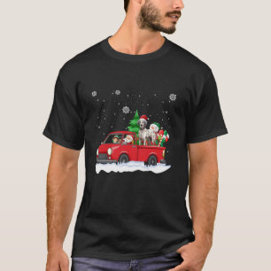 Grappige Santa Driving Kerstmis Auto Grote Deen Sa T-shirt